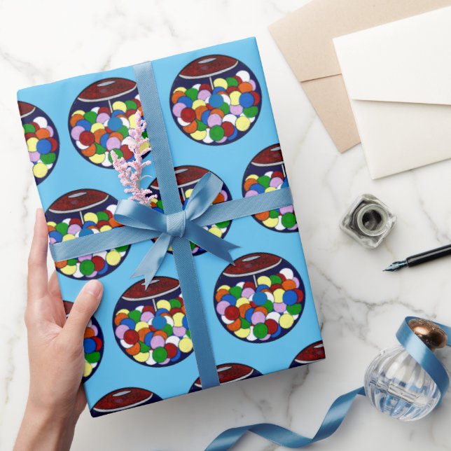 Bubble Gum, Bubble Gum in a Dish Wrapping Paper (Gifting)