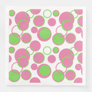 Bubble Gum Circles Napkin