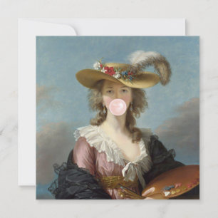 Bubble Gum Diva in a Straw Hat