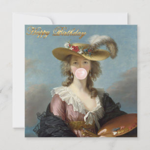 Bubble Gum Diva in a Straw Hat