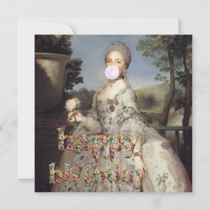 Bubble gum Diva Luisa de Parma Happy Birthday Card