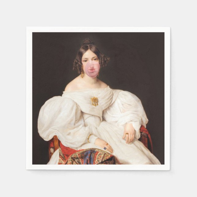 Bubble Gum Diva Napkin (Front)