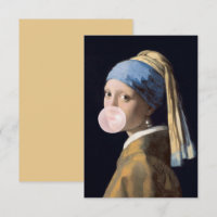 Bubble Gum Diva with Pearl Earring