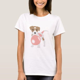 Bubble Gum Dog Blowing Bubble T-Shirt