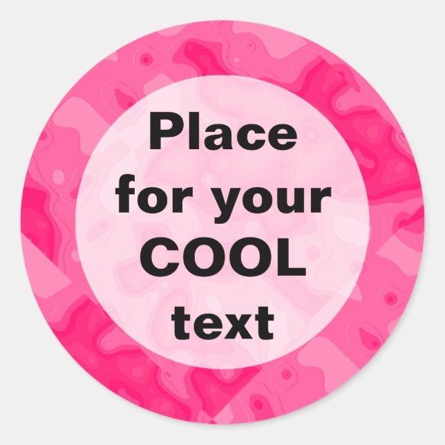 Bubble Gum Factory Accident Template (round) Classic Round Sticker (Front)