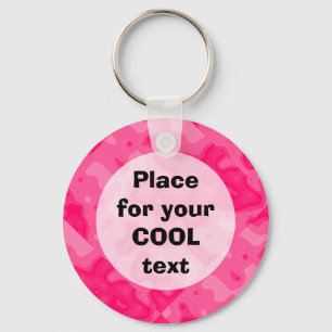 Bubble Gum Factory Accident Template (round) Key Ring
