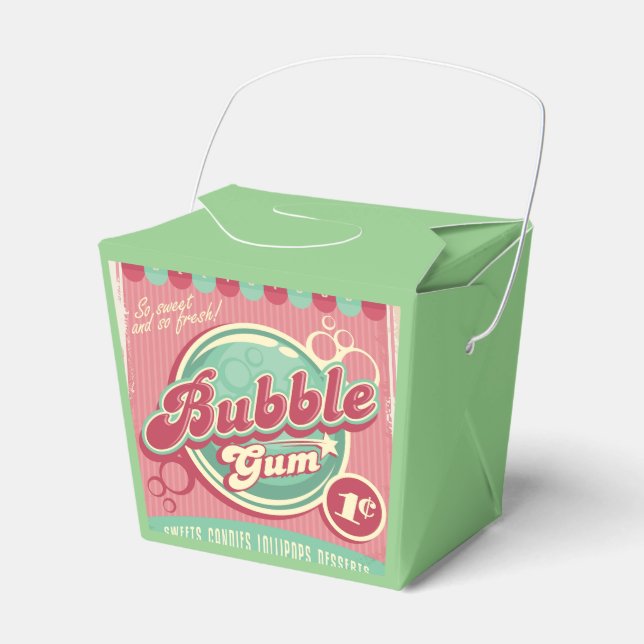 Bubble Gum Favour Box (Front Side)