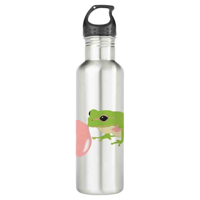 Bubble Gum Frog Blowing Bubble 710 Ml Water Bottle (Front)