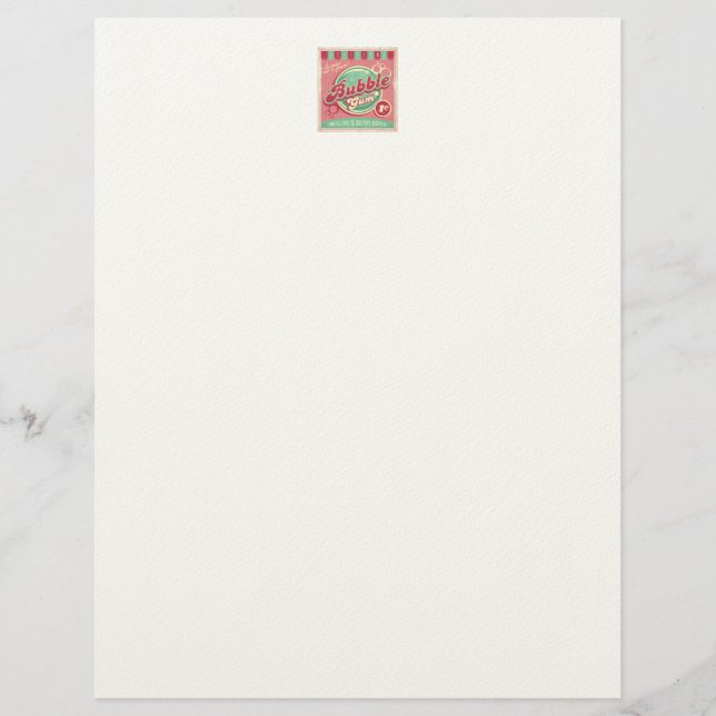 Bubble Gum Letterhead (Front)