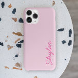 Bubble Gum Pink Hot Pink Custom Cursive Name Case- iPhone 13 Pro Max Case<br><div class="desc">This is a Bubble Gum Pink Hot Pink Custom Cursive Name iPhone Phone Case!</div>