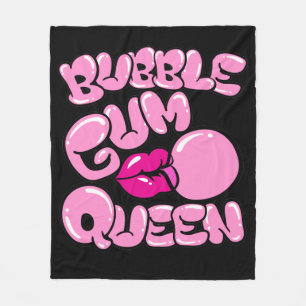 Bubble Gum Queen Fleece Blanket