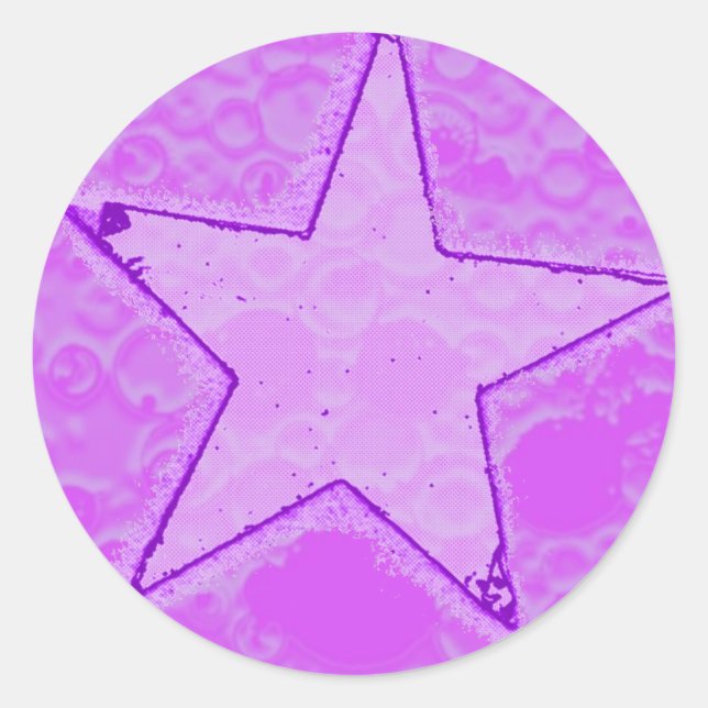 Bubble GUM Star Sticker (Front)