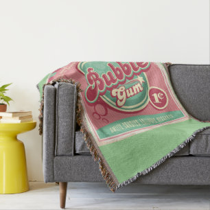 Bubble Gum Throw Blanket