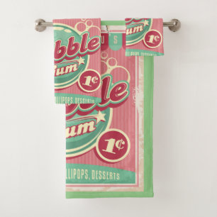 Bubble Gum Towel Set
