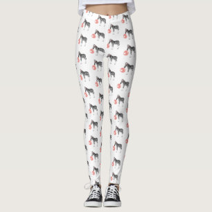 Bubble Gum Zebra Blowing Bubble Leggings