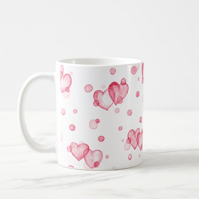 Bubble Hearts Coffee Mug (Left)