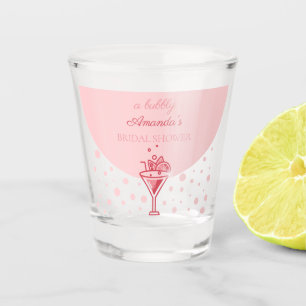 Bubble in Pink: Pretty Elegance Fun Bridal Shower  Shot Glass