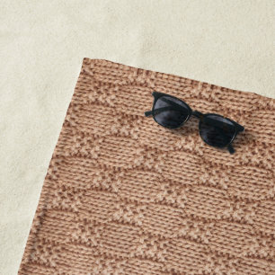 Bubble Knit Stitch Pattern by Shirley Taylor Beach Towel