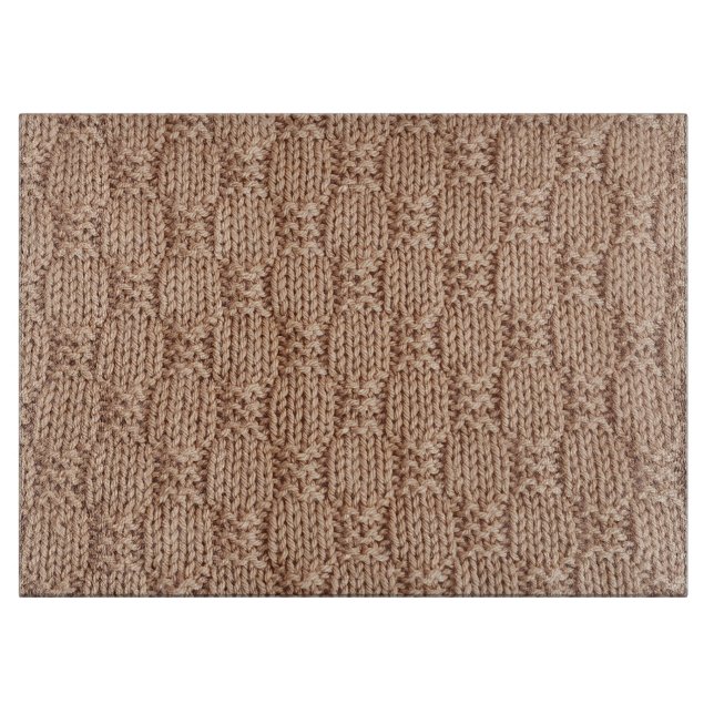 Bubble Knit Stitch Pattern by Shirley Taylor Cutting Board (Front)