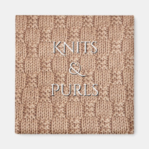 Bubble Knit Stitch Pattern by Shirley Taylor Magnet