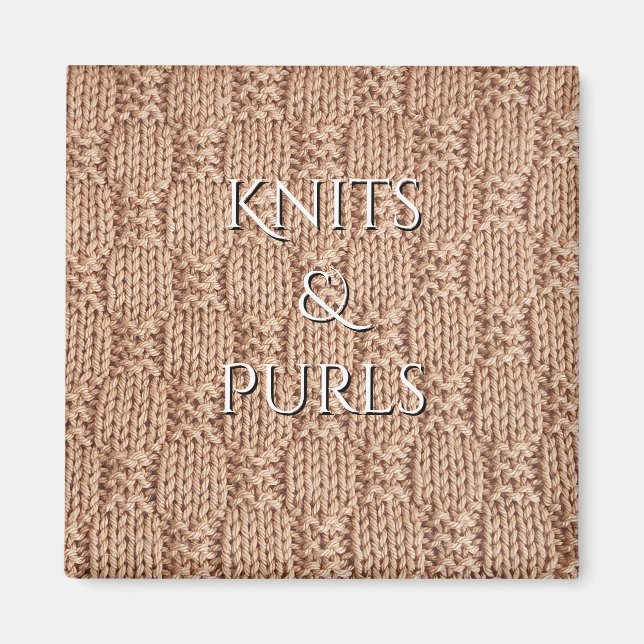 Bubble Knit Stitch Pattern by Shirley Taylor Magnet (Front)