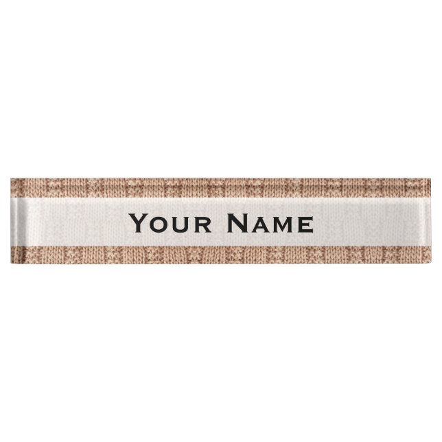 Bubble Knit Stitch Pattern by Shirley Taylor Nameplate (Front)