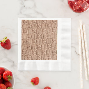 Bubble Knit Stitch Pattern by Shirley Taylor Napkin