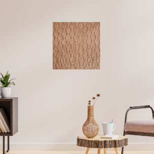 Bubble Knit Stitch Pattern by Shirley Taylor Poster