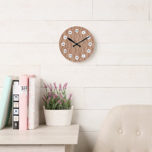 Bubble Knit Stitch Pattern by Shirley Taylor Round Clock