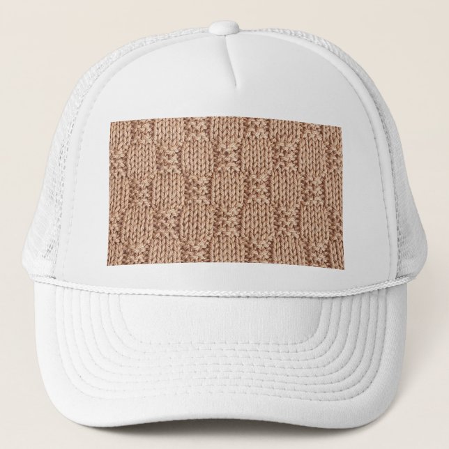 Bubble Knit Stitch Pattern by Shirley Taylor Trucker Hat (Front)