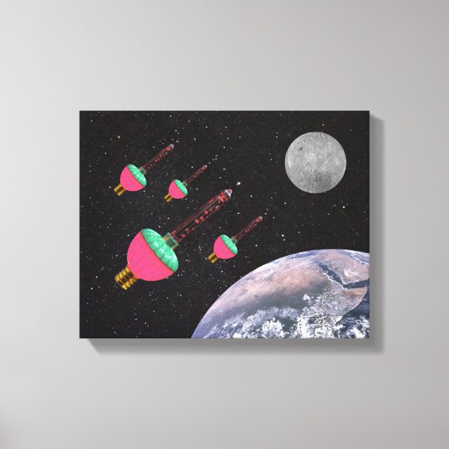 Bubble Lights in Space Canvas Print (Front)
