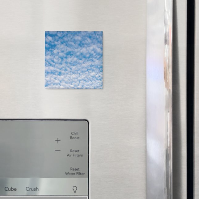 Bubble Mammatus Clouds Blue Sky Nature Photography Magnet (In Situ (Fridge))