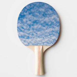 Bubble Mammatus Clouds Blue Sky Photograph 2-Sided Ping Pong Paddle