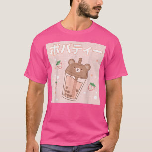 Bubble Milk Tea Boba Cute Bear Kawaii T-Shirt