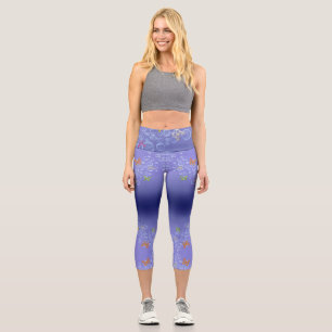 Bubble n Butterflies Capri Leggings