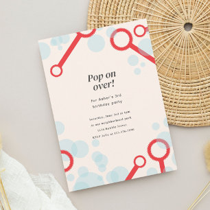 Bubble Party Birthday Invite
