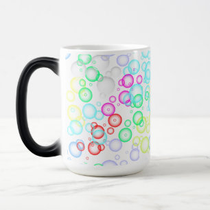 bubble pattern 02.b White BG Magic Mug