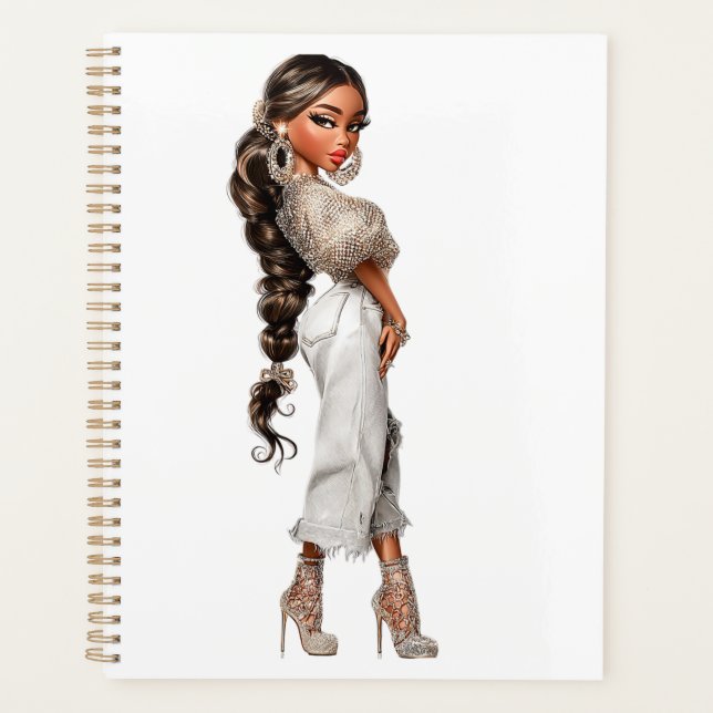 Bubble Ponytail Planner (Front)