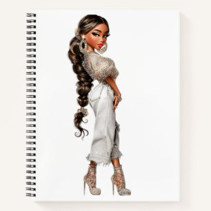 Bubble Ponytail Spiral Notebook