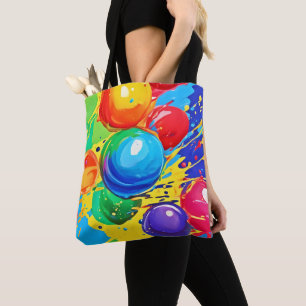 Bubble Pop: Bright and Bold Tote Bag