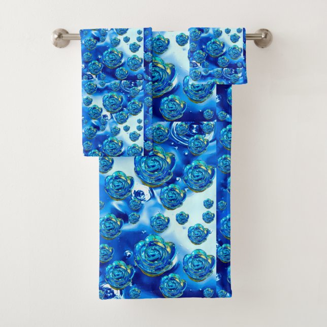 Bubble Roses Bath Towel Set (Insitu)