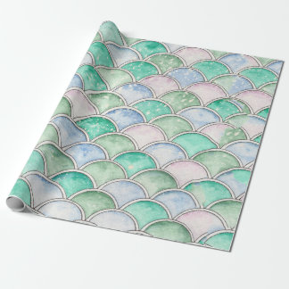 Bubble Scallops design on wrapping paper