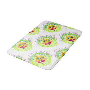 Bubble Smile Meemogie Emoji Art Bath Mat