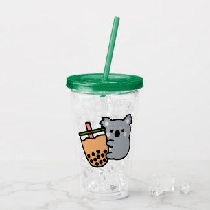 Bubble Tea and Koala Bear Acrylic Tumbler