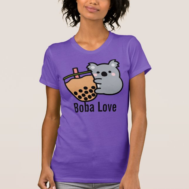 Bubble Tea and Koala Bear T-Shirt (Front)