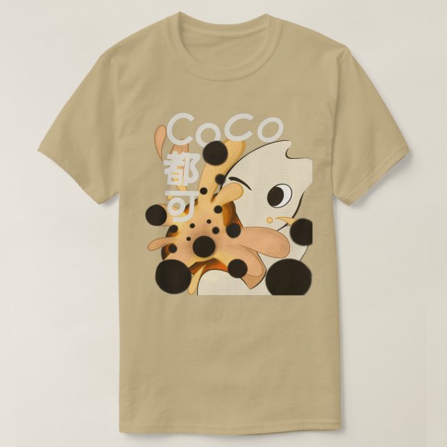 Bubble Tea Boba Drink T-Shirt (Design Front)