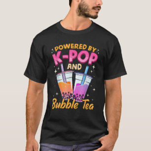 Bubble Tea Boba K-POP Music Lover Korean Milk Anim T-Shirt