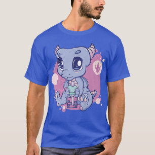 Bubble Tea Boba Kawaii Pastel Goth Dragon Cute Ani T-Shirt
