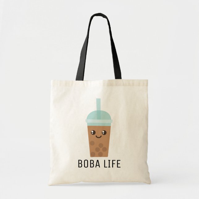 Bubble tea boba tapioca milk tea pearl drink bag (Front)
