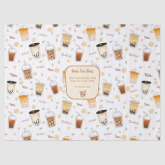 Bubble Tea Business Personalised white  Tissue Paper